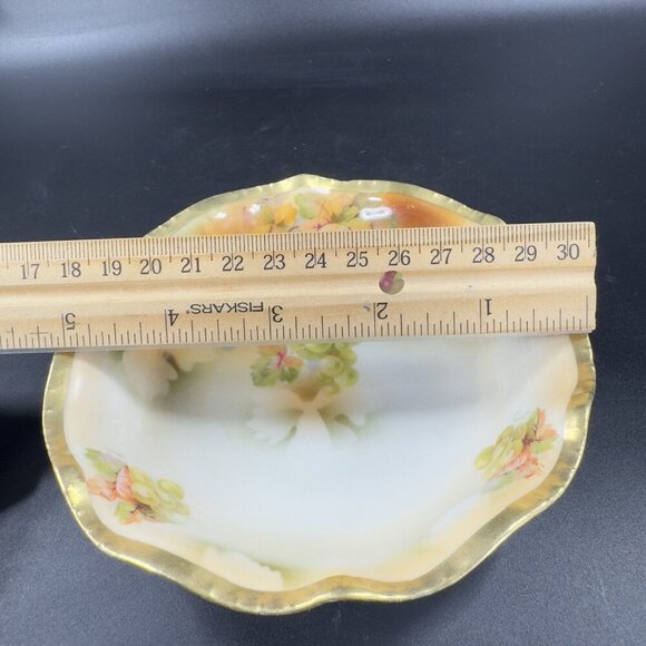 Royal Rudolstadt Prussia Porcelain Hand Painted Dish Bowl Antique 5inch Set 2 - Picture 5 of 12